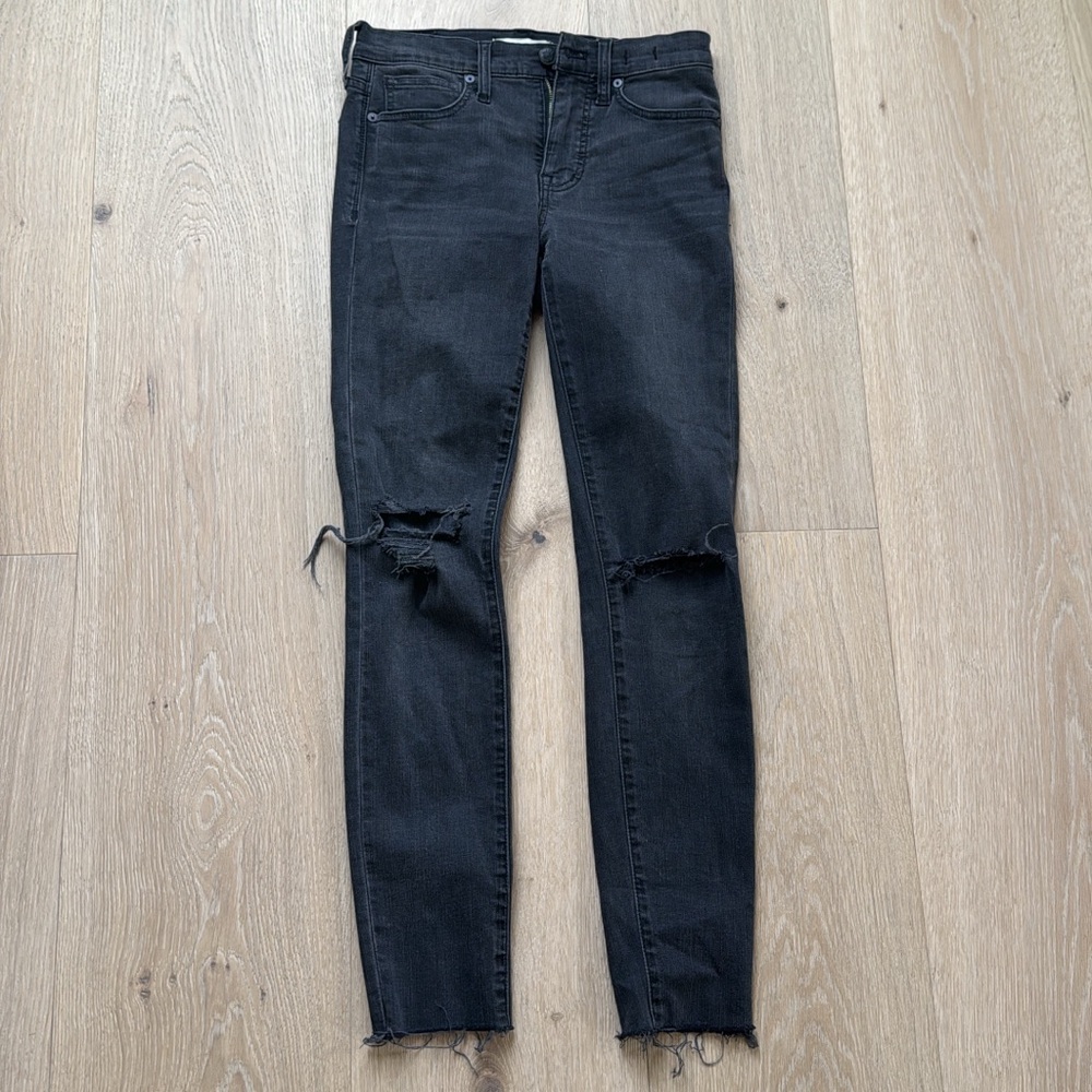 Madewell dark grey Distressed Women's Jeans